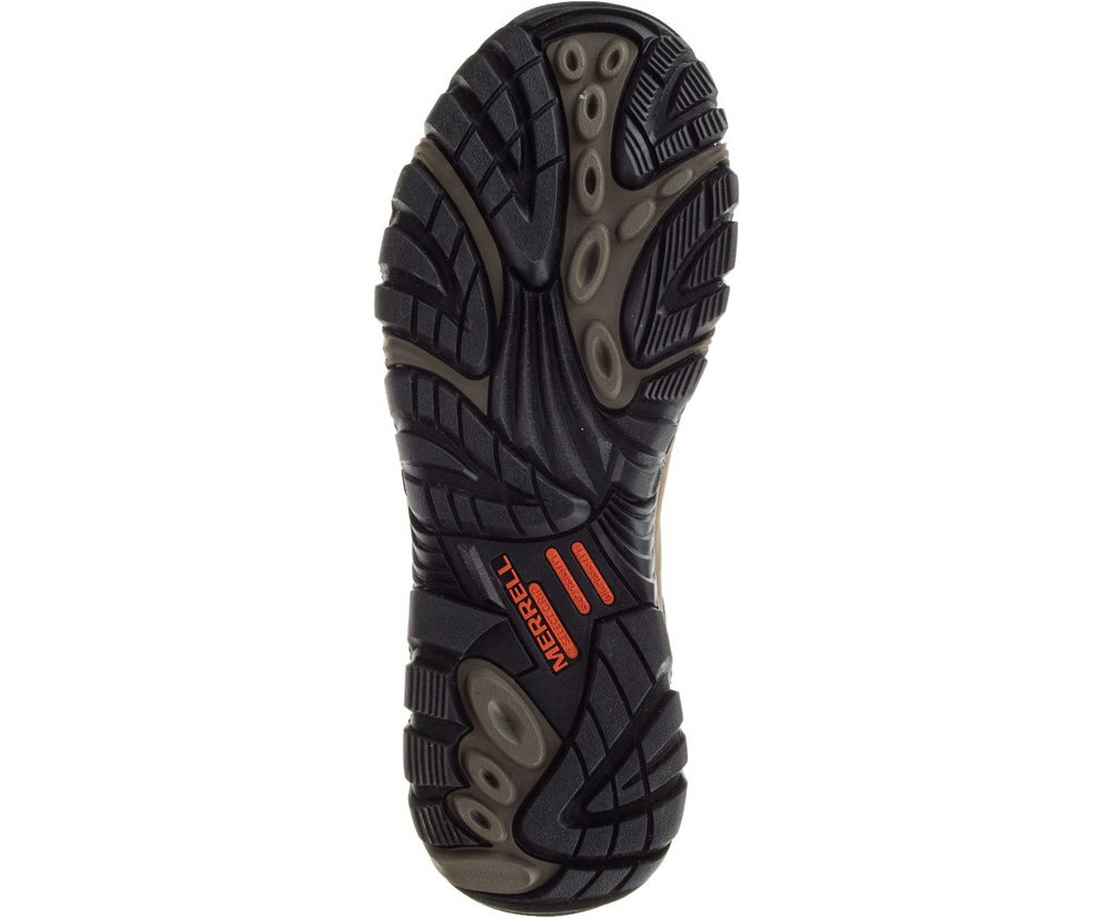 Merrell Boots Brown - Phaserbound Mid Waterproof Comp Toe Wide Width - Mens 78DWRVEBY